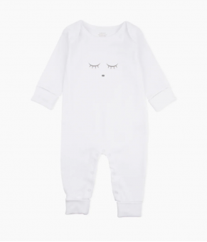 SLEEPING CUTIE COVERALL White/Grey